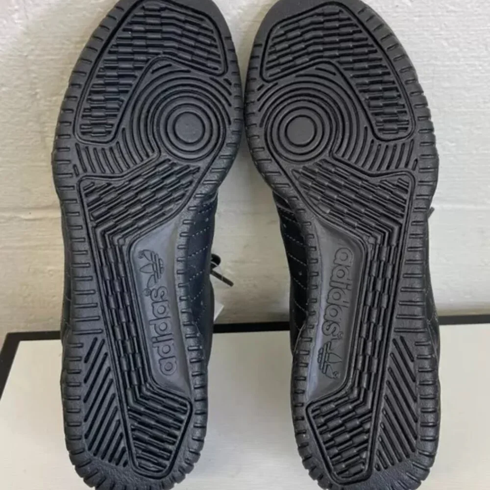 Adidas Yeezy Powerphase Calabasas Core Black Leather Sneaker Low Top Mens 4.5 US